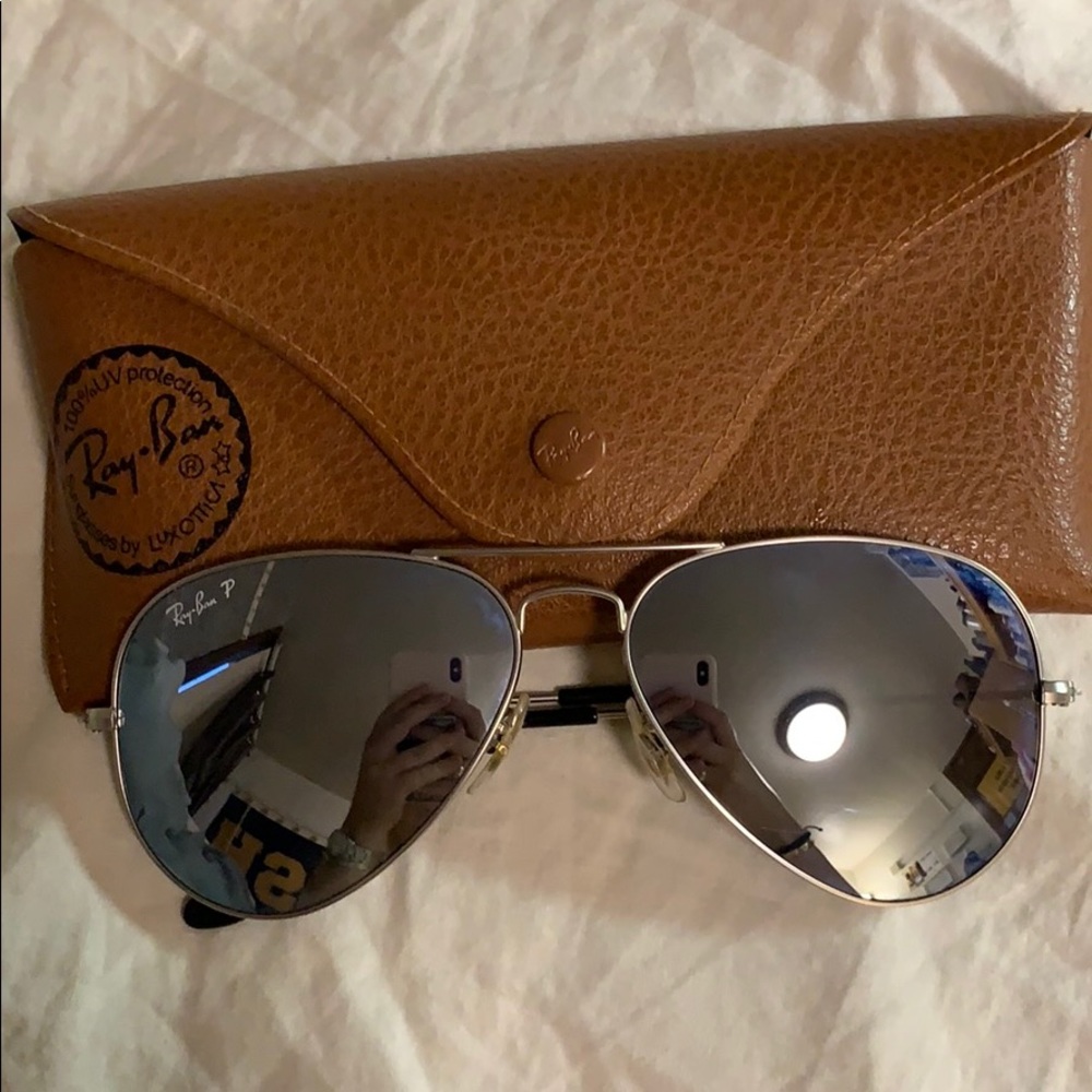 Ray-Ban Polarized Mirror Aviators